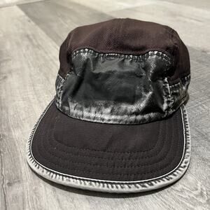 Ciele Athletics 5 Panel Cool Wick Running Hat Black/White Fitness Strap Back